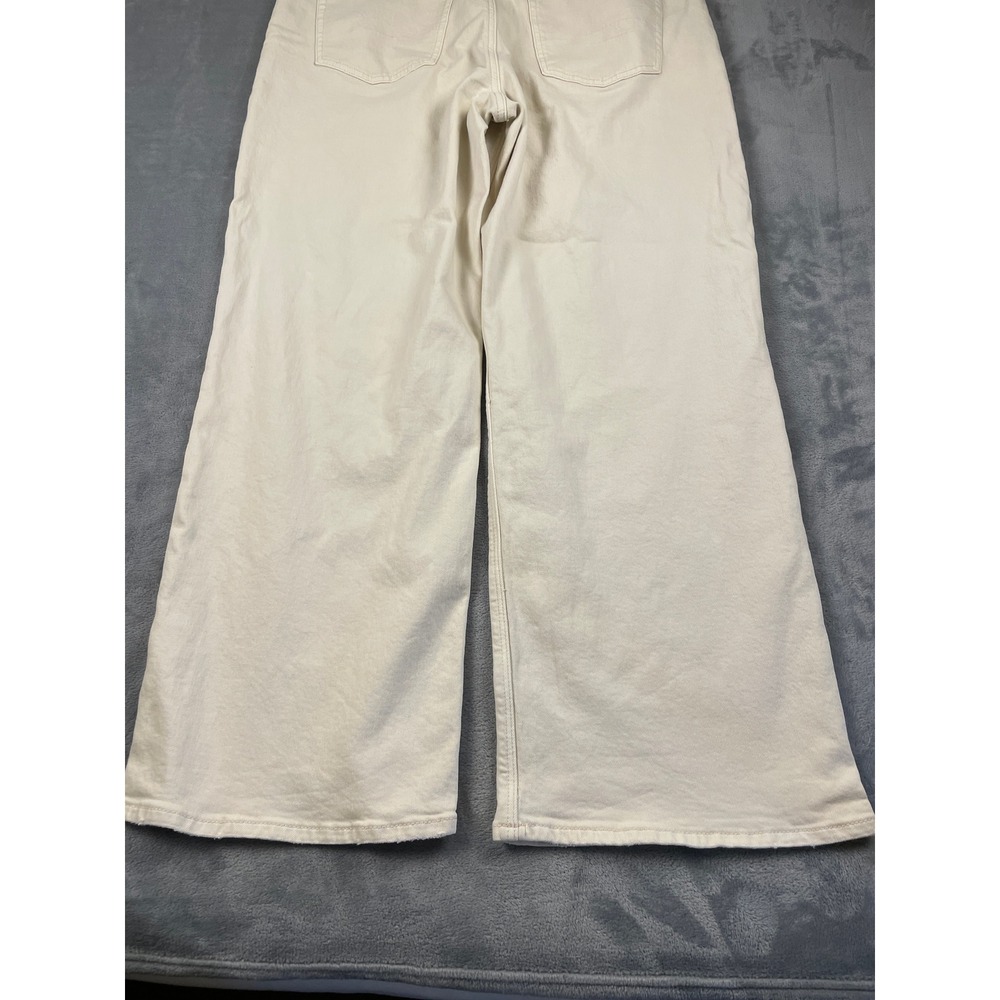American Eagle Outfitters Wide Leg Jeans - Cream - Picture 15 of 16